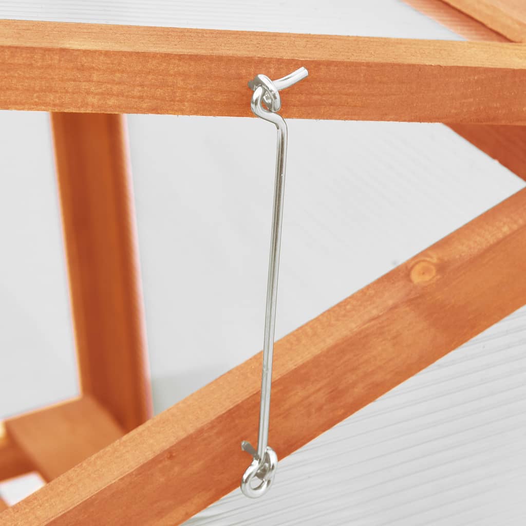 vidaXL Greenhouse Outdoor Grow House Green House for Plant Growing Firwood