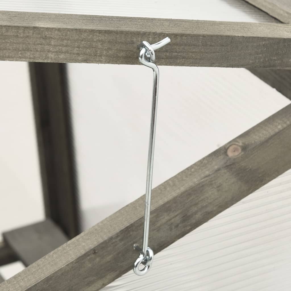 vidaXL Greenhouse Outdoor Grow House Green House for Plant Growing Firwood