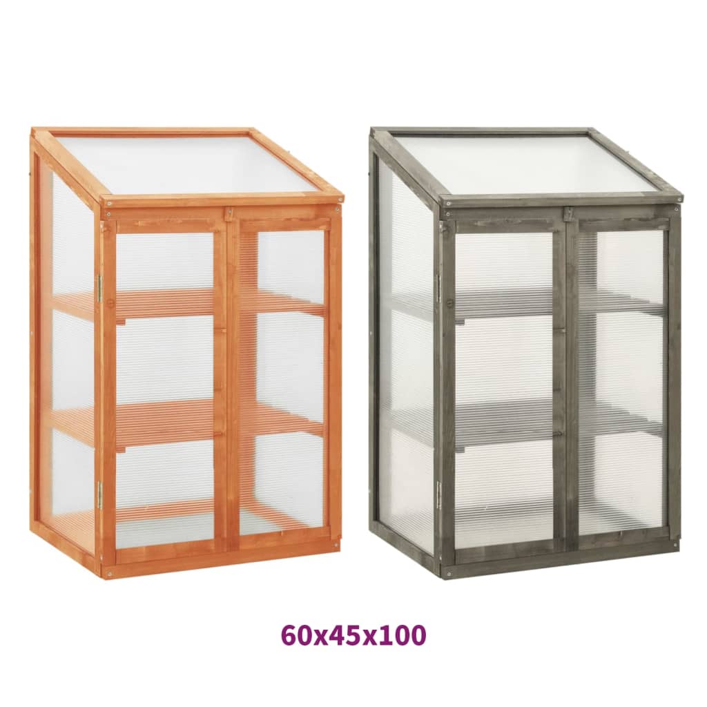 vidaXL Greenhouse Outdoor Grow House Green House for Plant Growing Firwood